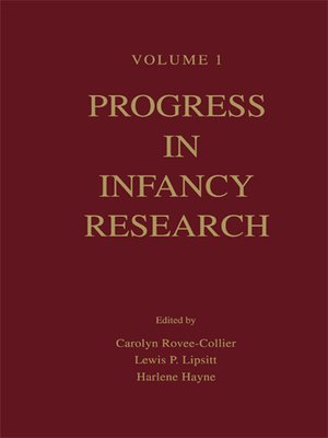 cover image of Progress in infancy Research